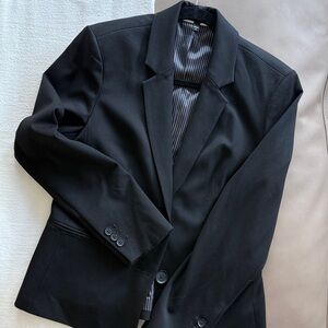 Express Black Blazer with Pinstripe Lining SHIPS FREE!